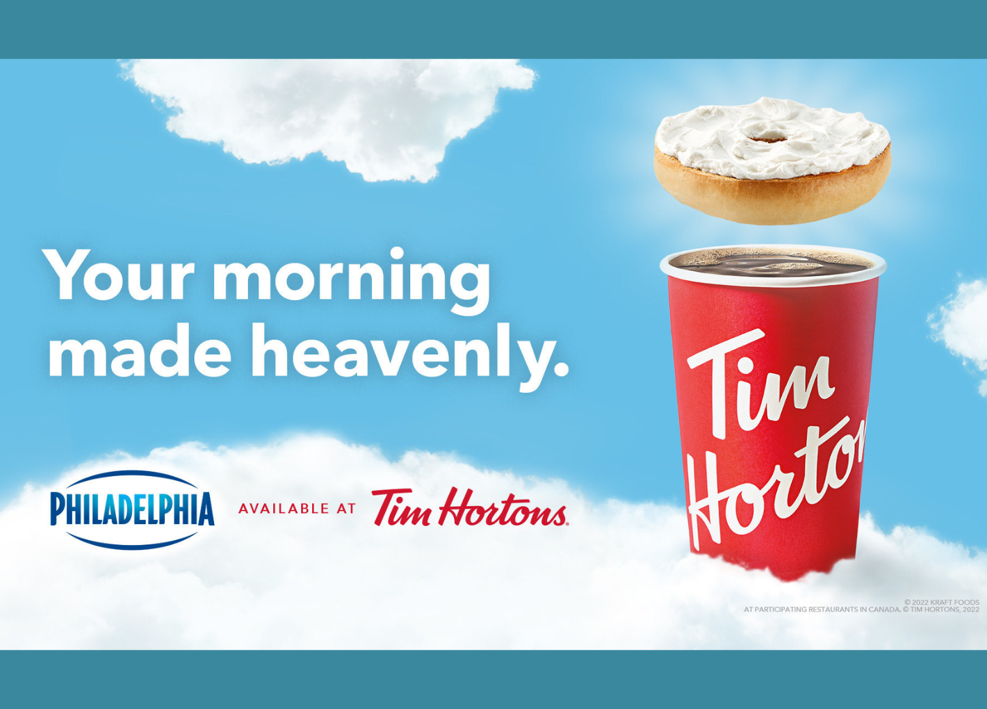 Philly the Exclusive Cream Cheese at Tim Horton's Canada Takeout