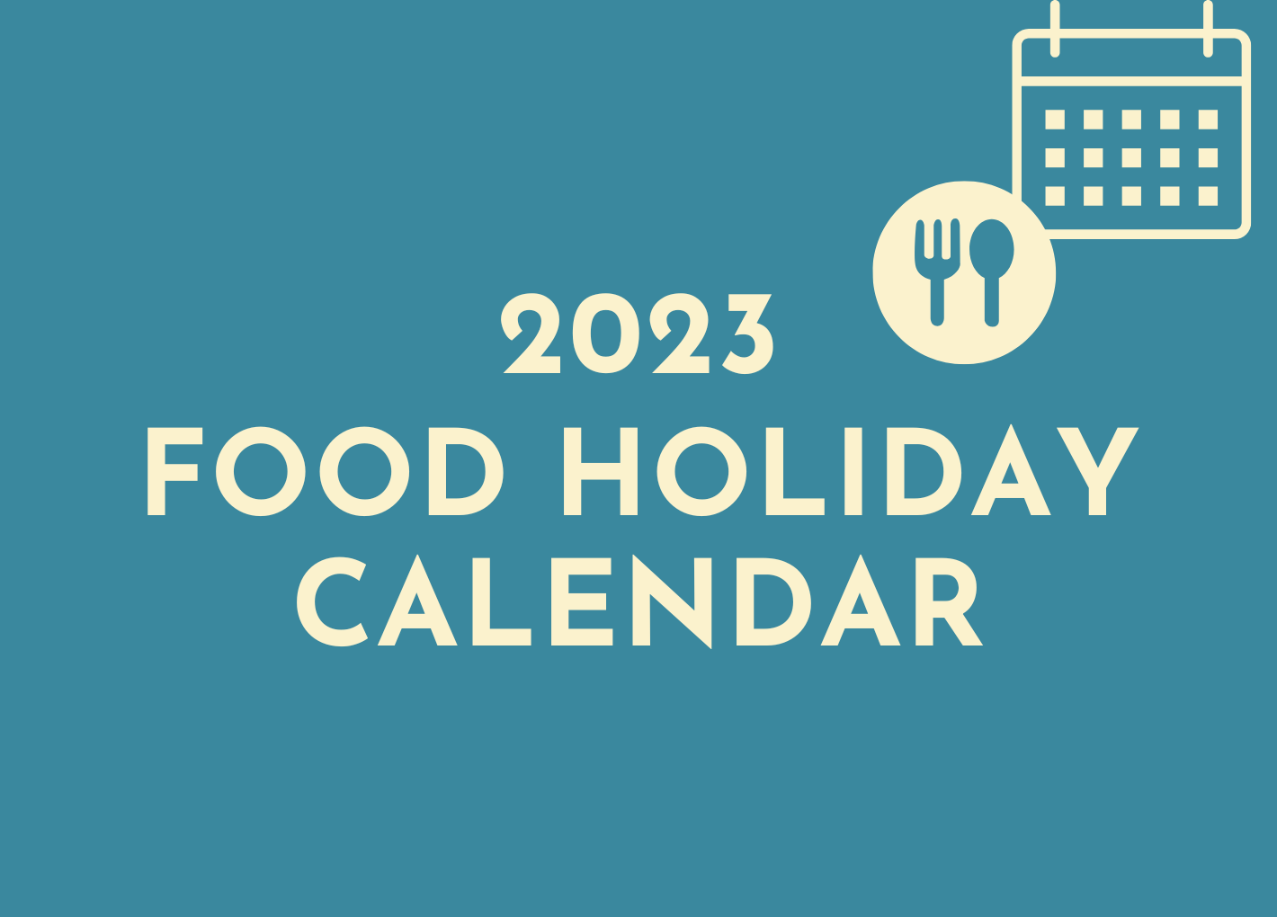 2023 Food Holiday Calendar Canada Takeout