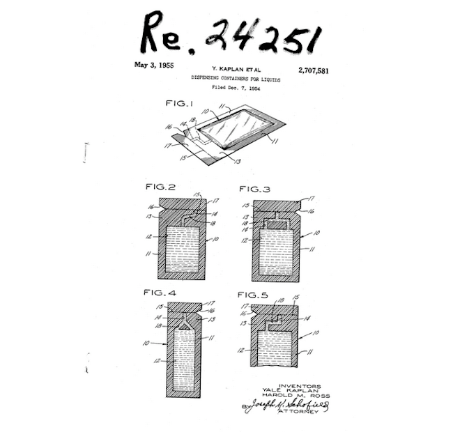 Kaplan and Ross 1955 Patent drawing