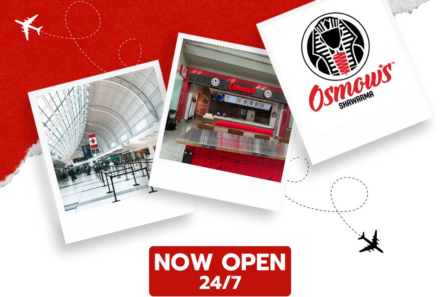 Osmow’s Opens First 24-Hour Airport Restaurant at Toronto Pearson